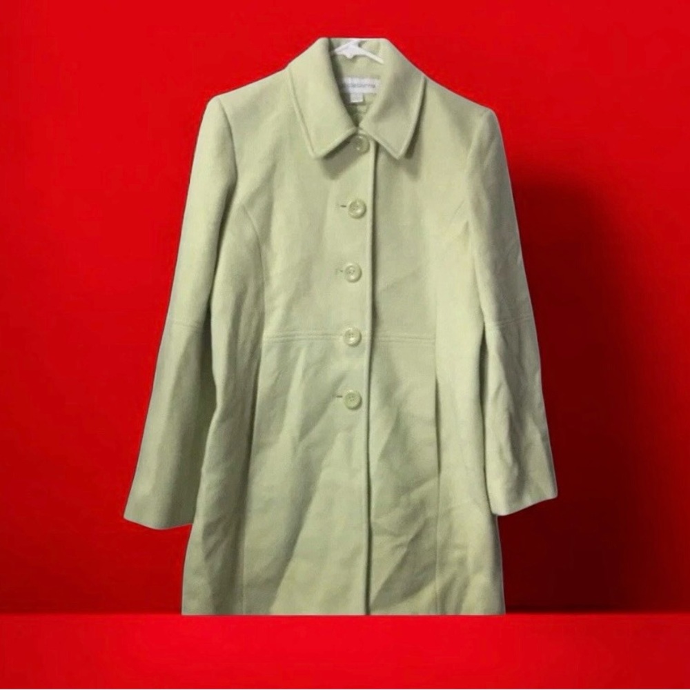 Liz Claiborne~Trench Coat~ Women’s~Size 4 ~ Wool Blend ~Small ~ Pea Coat
